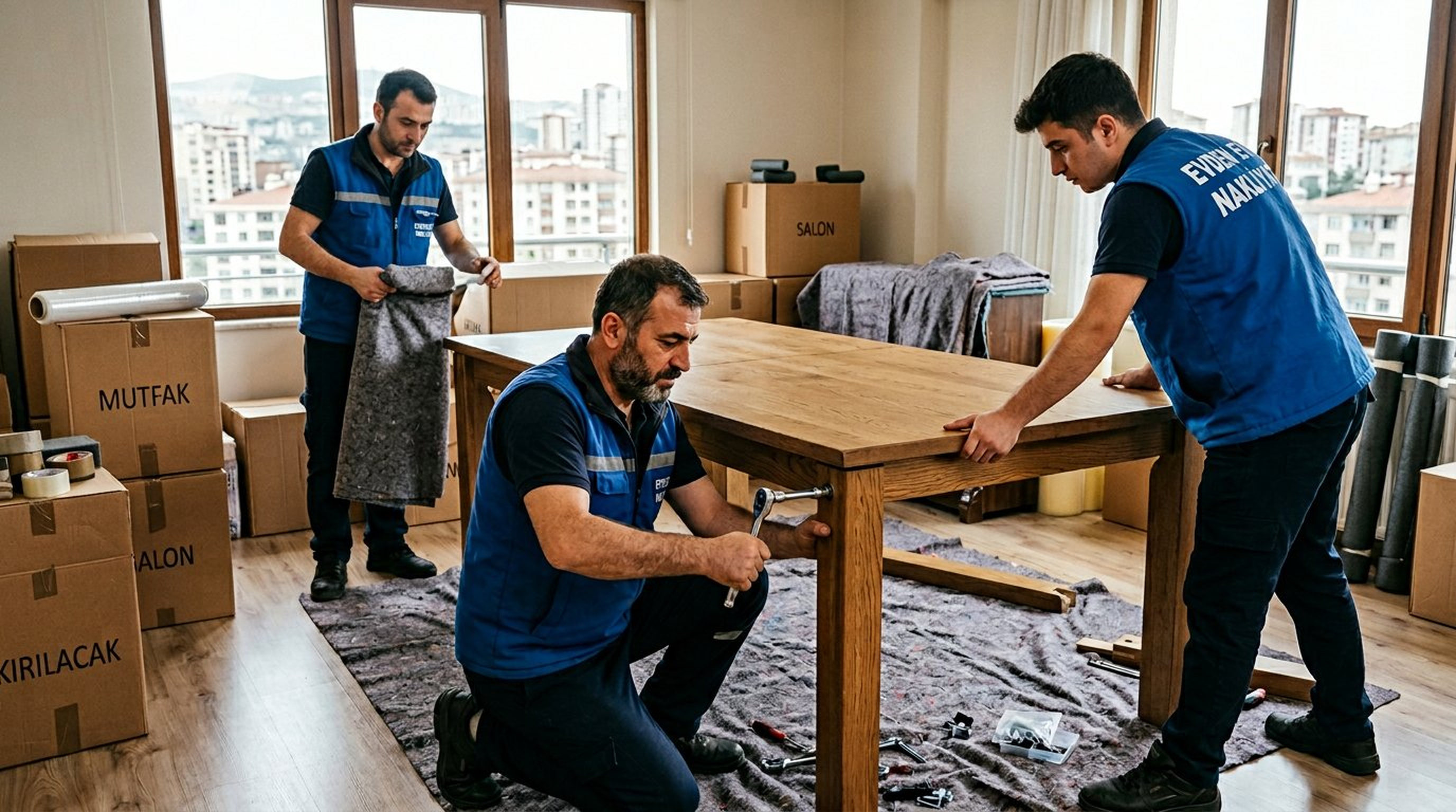 Hürriyet Evden Eve Nakliye asansörlü taşıma